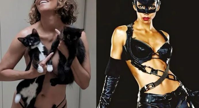 Halle Berry comparte fotos sensuales como Gatúbela, tras aniversario de película.