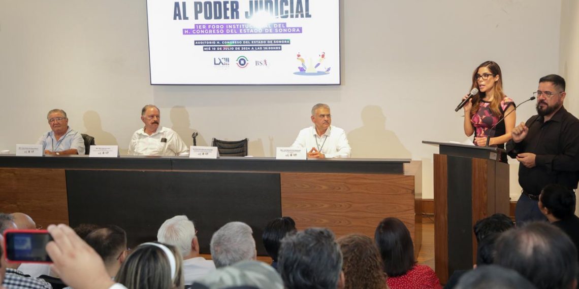 Dialogan en el Congreso de Sonora sobre reforma al Poder Judicial.