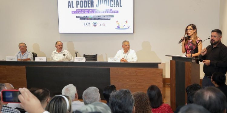 Dialogan en el Congreso de Sonora sobre reforma al Poder Judicial.