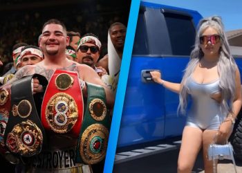 Andy Ruiz acusó a su exesposa de robarle los cinturones de campeonato y un millón de dólares en joyas.