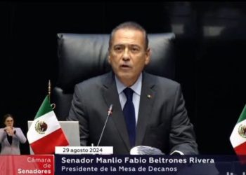 Manlio Fabio Beltrones presidió la instalación del Senado de la República y tomó protesta a las y los 128 Senadores.