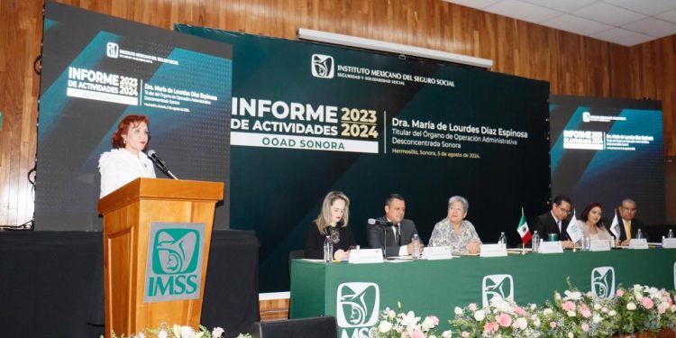 Presenta titular del IMSS en Sonora Tercer Informe de Labores.