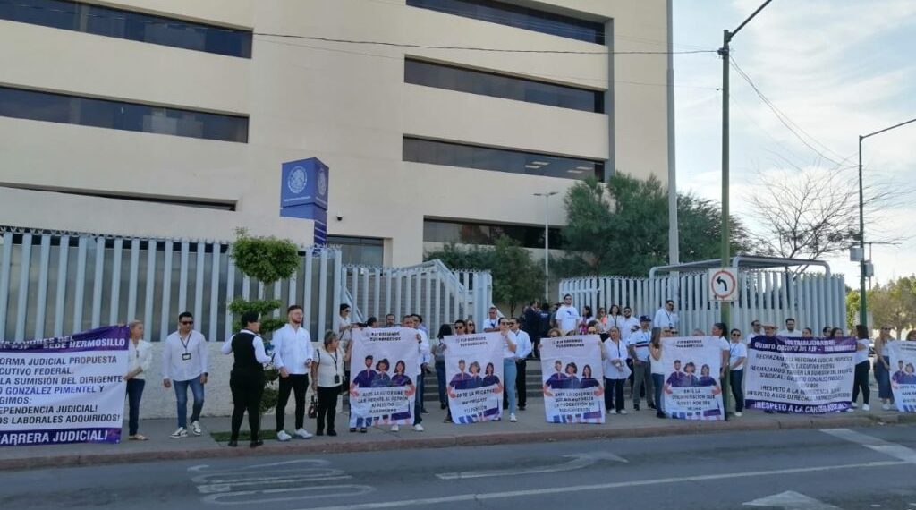 Se manifiestan magistrados en contra de reforma al PJF.