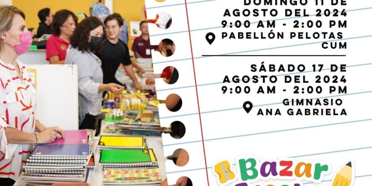 Gobierno de Sonora invita al Bazar Escolar 2024.