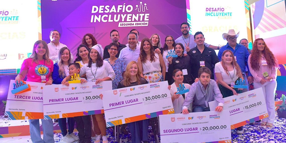 Premian Patty Ruibal y Toño Astiazarán a ganadores de Desafío Incluyente.