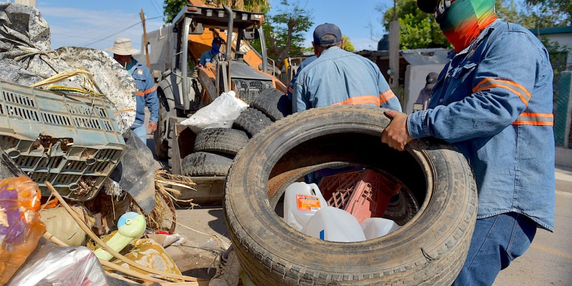 Realiza Ayuntamiento de Hermosillo intensas jornadas de descacharre.