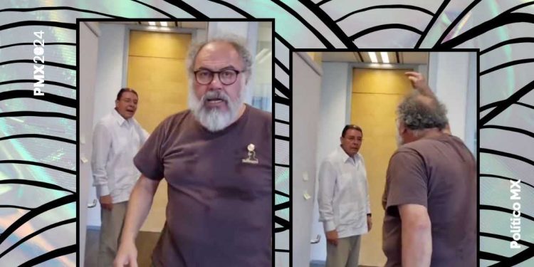 ¡Enloqueció! Cónsul de México en Shanghái grita e insulta a personal diplomático.