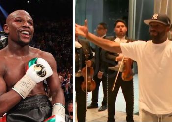Floyd Mayweather se emociona y baila con mariachi en su llegada a CDMX: “México es pedigrí del boxeo”.