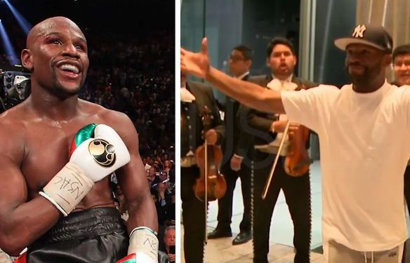 Floyd Mayweather se emociona y baila con mariachi en su llegada a CDMX: “México es pedigrí del boxeo”.