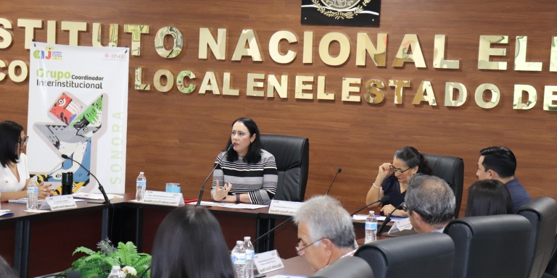 INE Sonora instala Grupo Coordinador de la Consulta Infantil y Juvenil 2024.