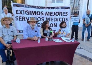 Jubilados y pensionados del Staus exigen mejorar condiciones del Isssteson.