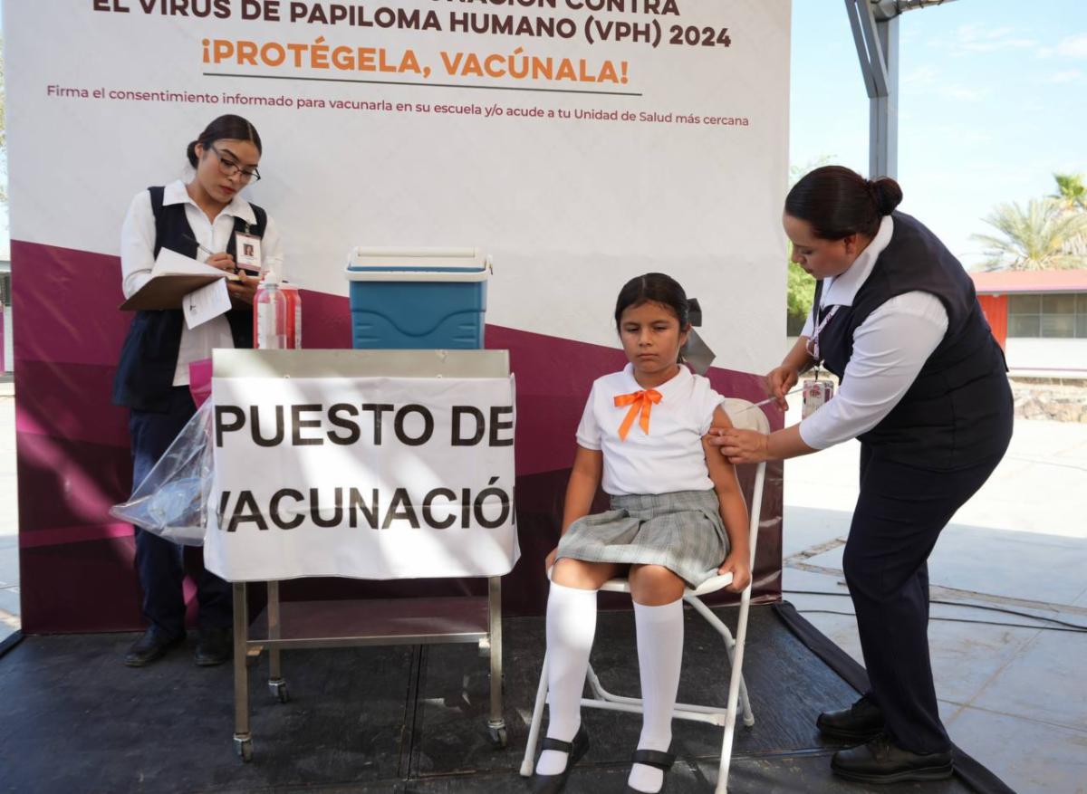 Inicia en Sonora la campaña de vacunación contra el Virus del Papiloma Humano (VPH). 