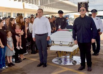 Homenaje póstumo al agente Jesús Edgardo Valenzuela Soqui