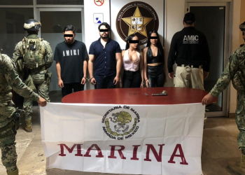 Detienen a cuatro personas con arma de fuego durante operativo conjunto en Ciudad Obregón.