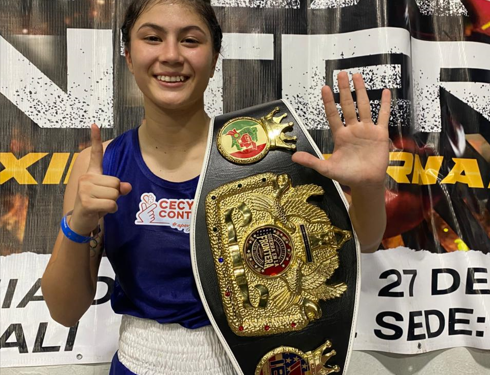 Alumna de Cecyte Sonora gana por sexta ocasión primer lugar en torneo binacional de box amateur.