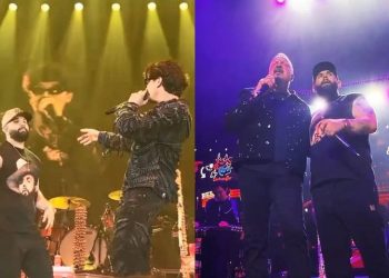 Carín León invita a Pepe Aguilar y Gabito Ballesteros a su concierto en el Madison Square Garden.