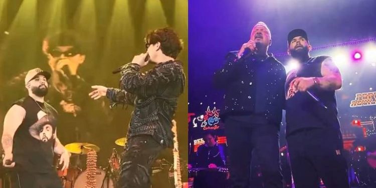 Carín León invita a Pepe Aguilar y Gabito Ballesteros a su concierto en el Madison Square Garden.