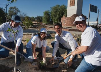 Reforestan 522 árboles y plantas arbustivas en la orilla del Río Tecate, en Baja California.