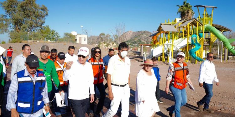 Supervisa Gobernador Durazo avance del 60% de rehabilitación de La Sauceda.