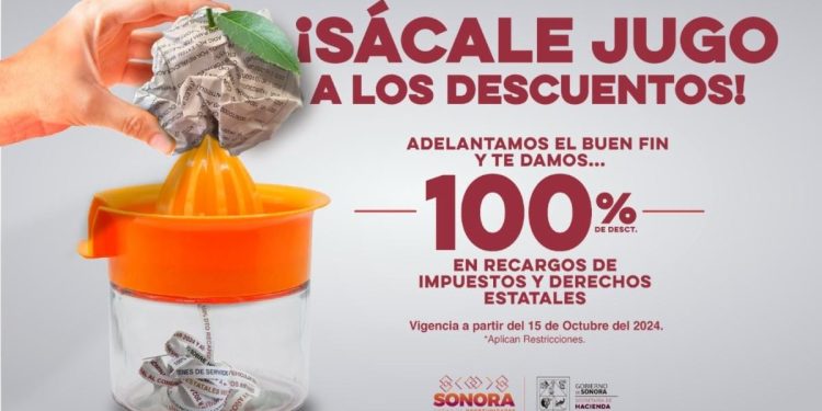 Invita Gobierno de Sonora a aprovechar descuentos en el pago de impuestos.