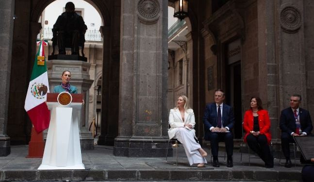 Sheinbaum explica reforma judicial a inversionistas que traerán 20 mil mdd.