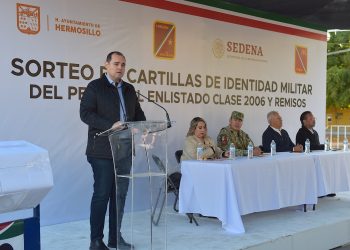 Participa Ayuntamiento de Hermosillo en el sorteo de cartilla militar.