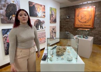 Visitan estudiantes de la Unison Museo de Minerales.