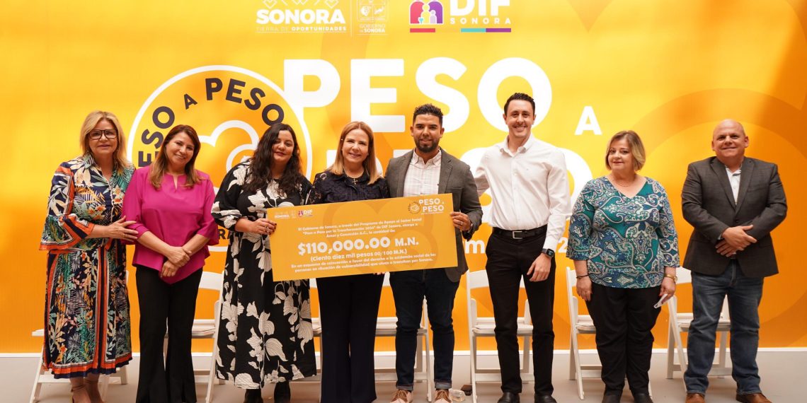 Entrega Gobierno de Sonora 20 MDP a través del programa Peso A Peso por la Transformación.