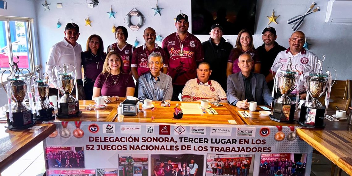 Delegación de Sonora logra tercer sitio en juegos nacionales de los trabajadores.
