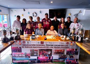 Delegación de Sonora logra tercer sitio en juegos nacionales de los trabajadores.