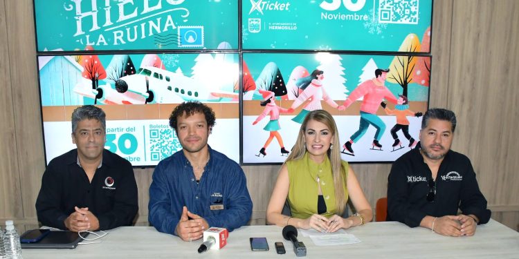 Anuncian Gran Pista de Hielo de Hermosillo en el Parque La Ruina.