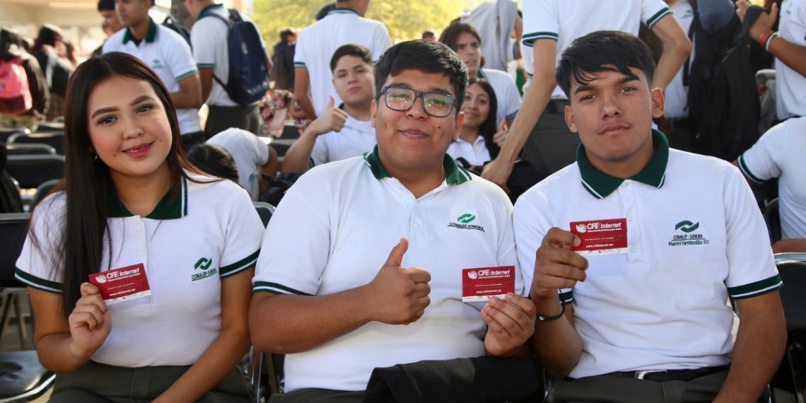 Garantiza Gobernador Durazo acceso a internet gratuito a 16 mil alumnos de Conalep.