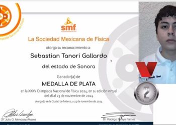 Ganan alumnos de Cobach Sonora medallas en Olimpiada Nacional de Física 2024.