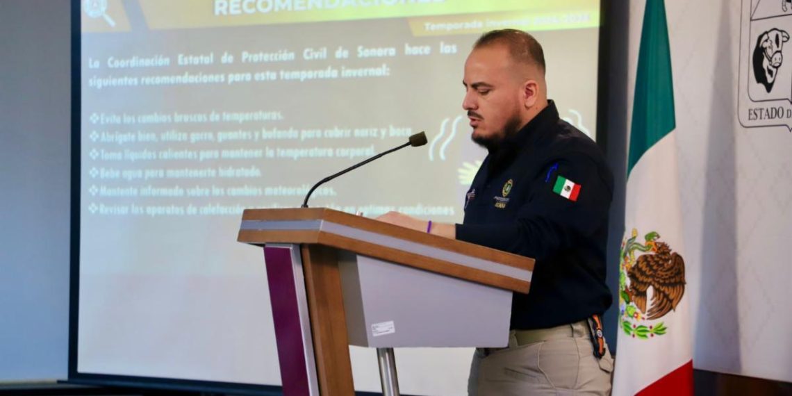 Emite Gobierno de Sonora recomendaciones para la temporada invernal .