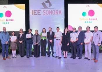 Con gran participación celebra IEE Sonora Debate Juvenil 2024.