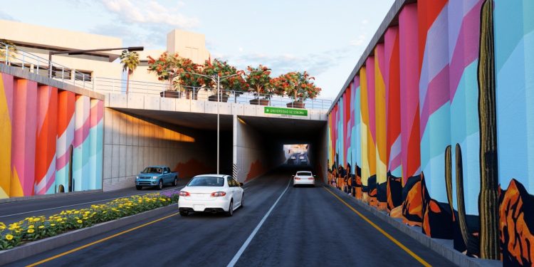 Anuncia Toño Astiazarán plan integral de paso desnivel en Colosio y Solidaridad para mejorar tránsito vehicular.