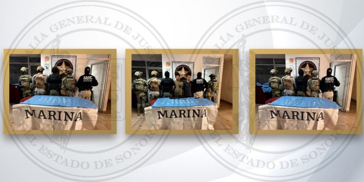 Fuerza de Tarea Interinstitucional (FTI) captura a dos individuos, asegura armas y narcóticos en cateos en Ciudad Obregón.