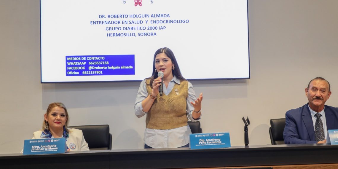 Diputada Amairany Peña promueve la concientización sobre la diabetes.