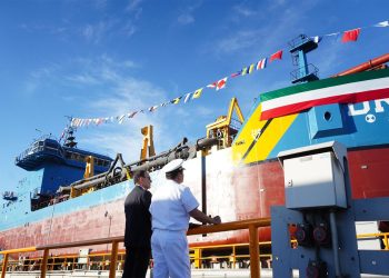 Gobierno de Sonora potencia al Puerto de Guaymas con primer barco para mantenimiento de rutas marítimas en México.