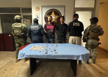 La Fuerza de Tarea Interinstitucional (FTI) asegura personas con narcóticos en Cajeme.