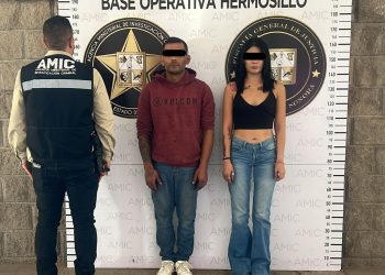 Aseguran en cateos a cinco personas con droga en Hermosillo.