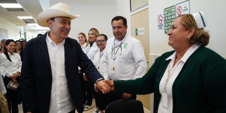 Garantiza Gobierno de Sonora mejores condiciones para personal de salud y supervisa obra de Hospital Comunitario Vícam Switch.