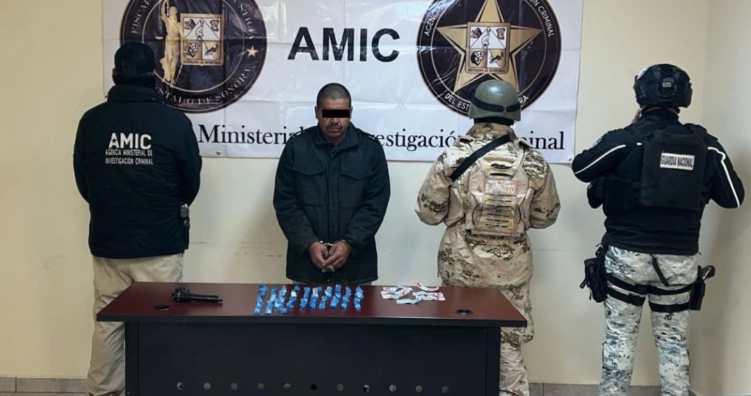 Operativo conjunto AMIC, DEFENSA y GN realiza cateo positivo en San Luis Río Colorado.
