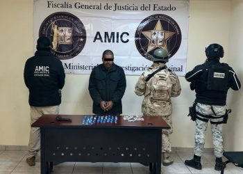 Operativo conjunto AMIC, DEFENSA y GN realiza cateo positivo en San Luis Río Colorado.