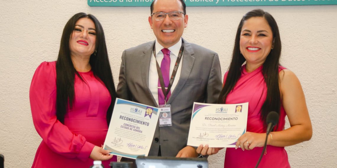 Recibe Congreso de Sonora reconocimientos en materia de transparencia y rendición de cuentas.