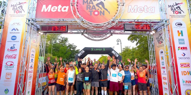 Supera récord de participación Maratón Internacional de Hermosillo 2024.