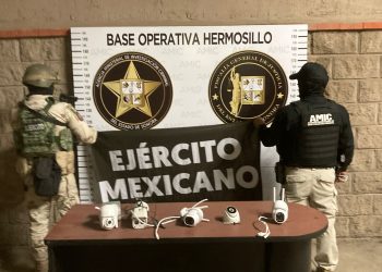 Desmantelan red de videovigilancia clandestina en Hermosillo.