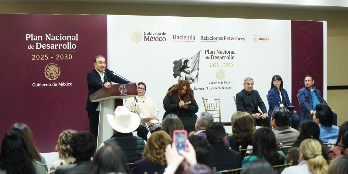 Gobernador Durazo y Canciller de la Fuente trazan ruta de desarrollo con Consulta para Plan Nacional.