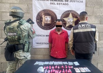 Operativo AMIC y DEFENSA captura a sujeto con droga tras cateo en Hermosillo.