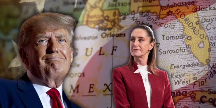 Donald Trump acusa a México de estar controlado por el narco y propone cambiar nombre del Golfo de México a “Golfo de América”.